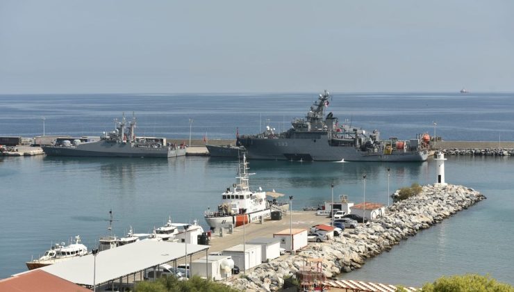Türkiye’den gelen arama gemisi Girne açıklarındaki çalışmalara katıldı