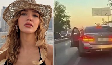 Ünlü oyuncu Melisa Döngel’e trafikte silahlı tehdit