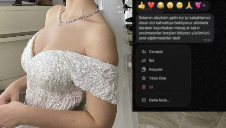 Yeni gelin düğünün ertesi günü kaynanasından gelen mesajla şoke oldu