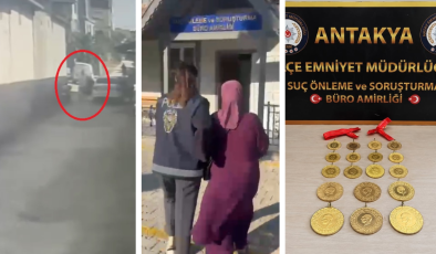 Yola düşen altın kesesini kapıp kaçan şüpheli evinde kıskıvrak yakalandı