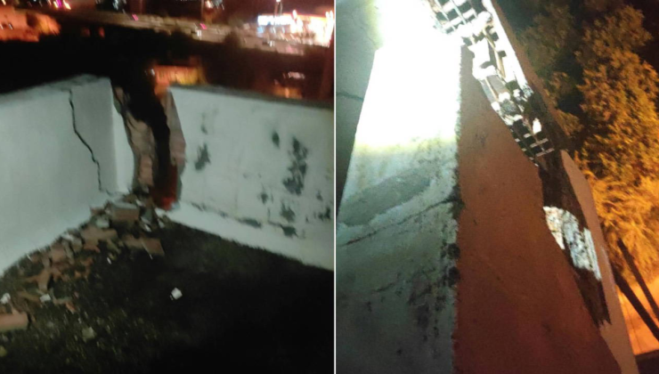 Adana'da iki farklı noktaya yıldırım düştü: Elektrik direği apartmana devrildi