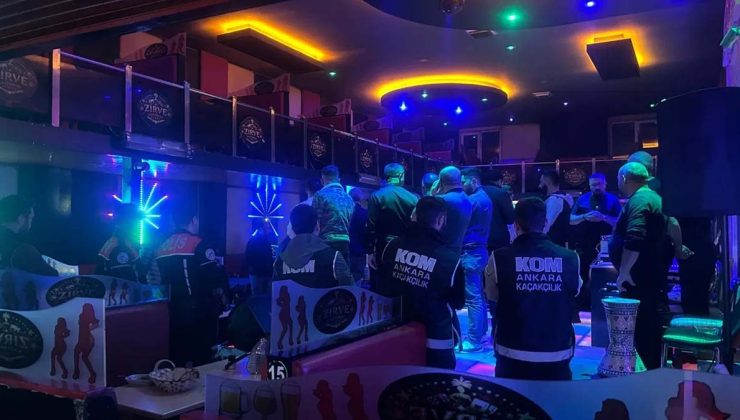 Ankara’da eğlence mekanlarına denetim: 68 gözaltı