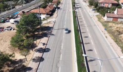 Dronlu denetimi fark edince yolcuyla yer değiştirdi: 240 bin lira ceza yedi