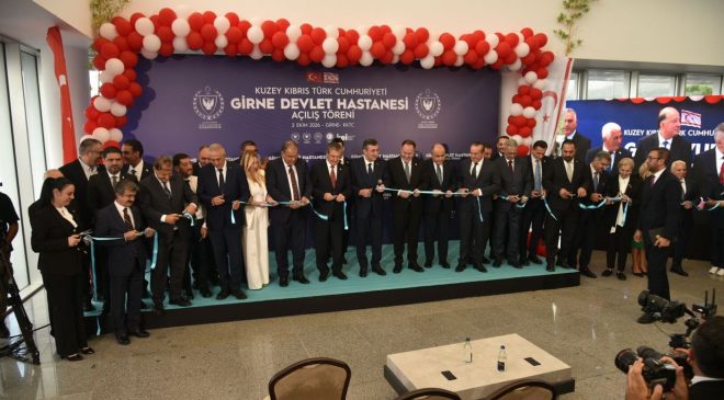 Girne ve Güzelyurt devlet hastaneleri eş zamanlı olarak açıldı