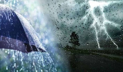 Meteoroloji Dairesi, bugün gök gürültülü sağanak yağış beklendiğini duyurdu