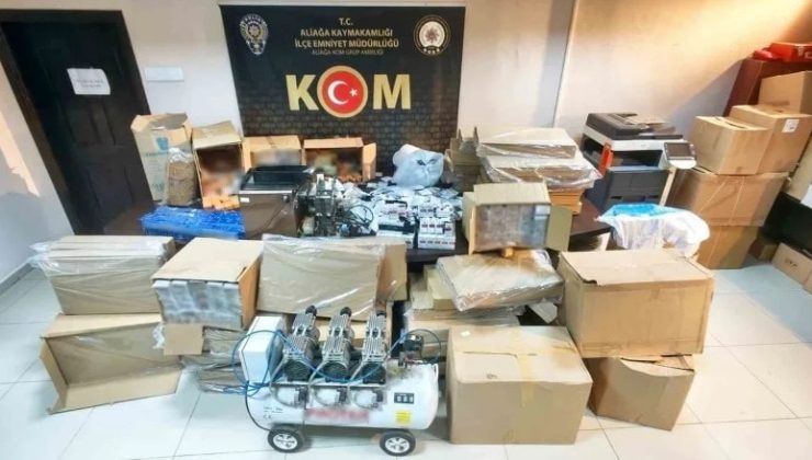 İzmir’de kaçakçılık operasyonu: 412 bin makaron ele geçirildi
