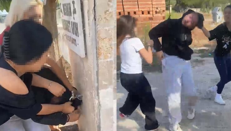 Öce ıslattılar sonra dövdüler! Liseli kızların yaptıkları 'pes' dedirtti