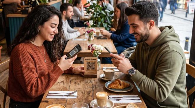Restoranda menü yerine QR kod okutanlar yandı