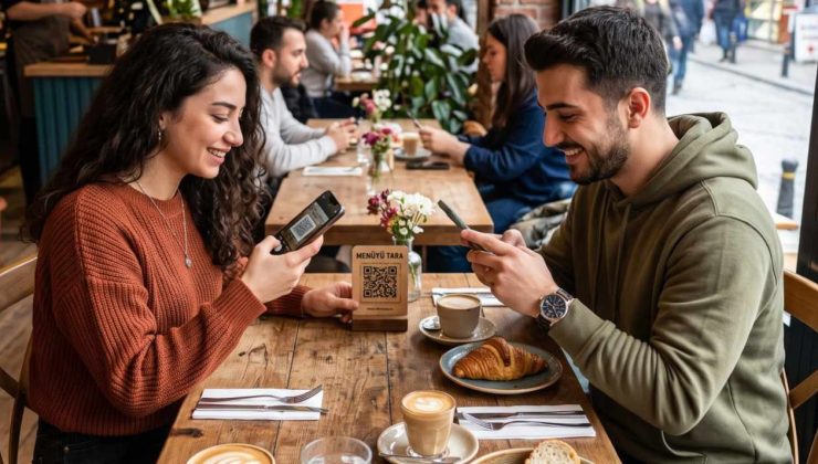 Restoranda menü yerine QR kod okutanlar yandı
